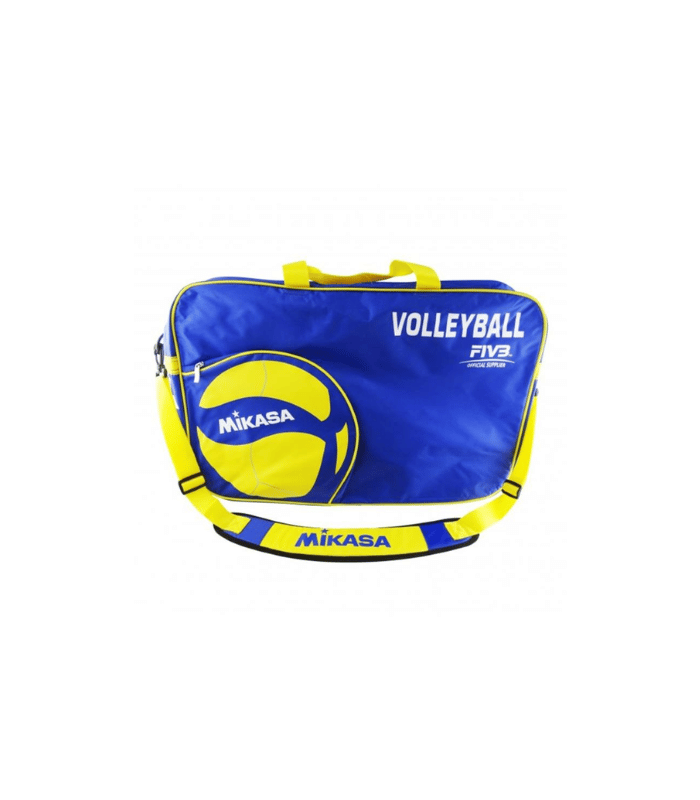 BOLSO MIKASA AZUL AMARILLO 6 BALONES VOLLEY V200W
